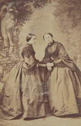 Grevinde Isabella Dzialynska (f. Czartoryska) og prinsesse Marie Czartoryska (f. Grocholskich)